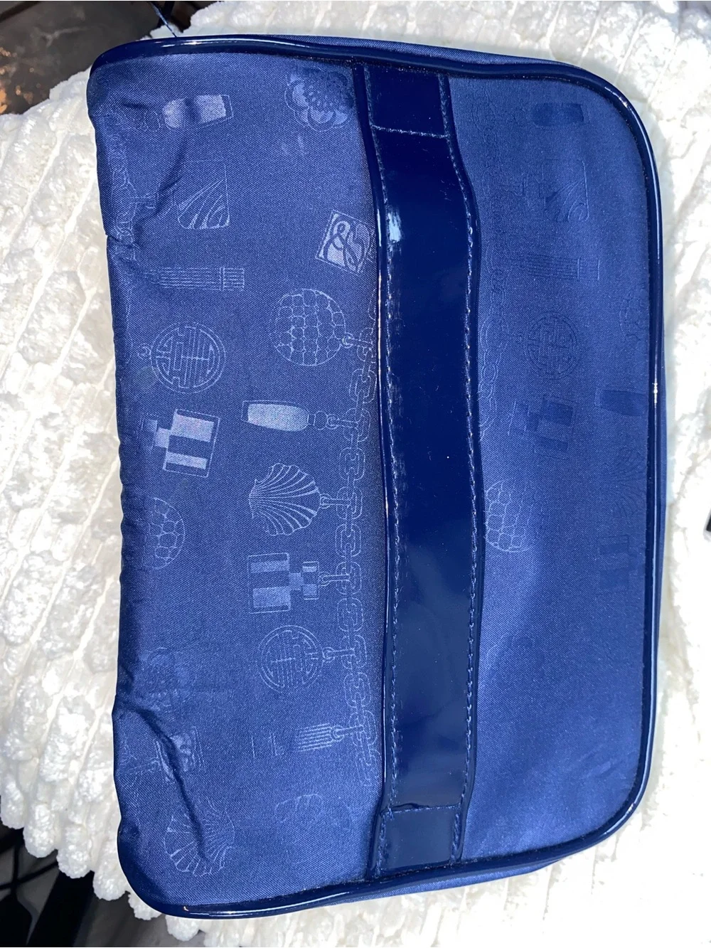 Estee Lauder Navy Blue Cosmetic Bag